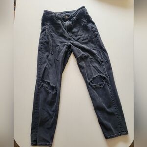 Black Distressed American Eagle Jeans
